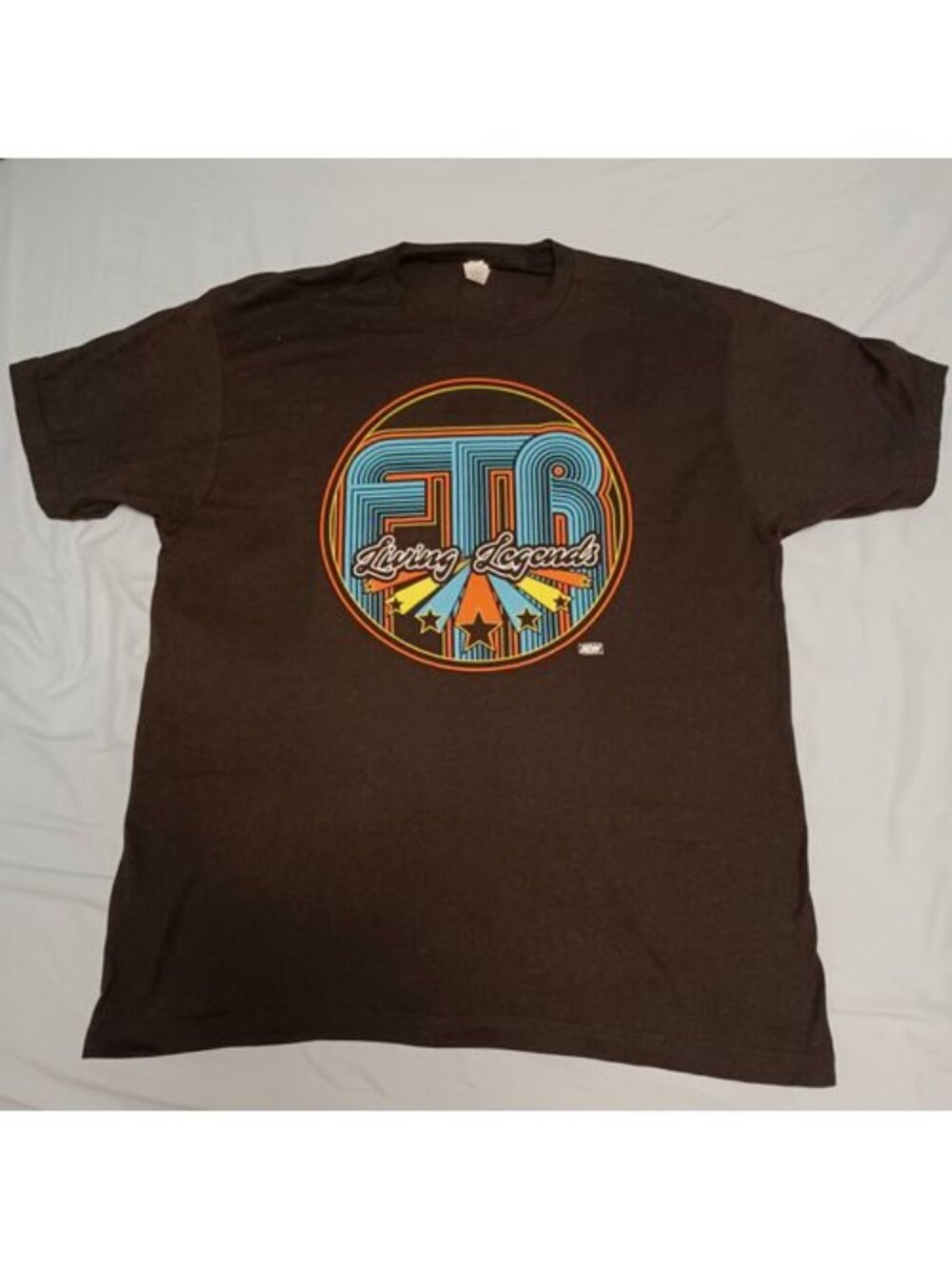 FTR Living Legends AEW Wrestling Crate T-Shirt Adult Size XL Tultex